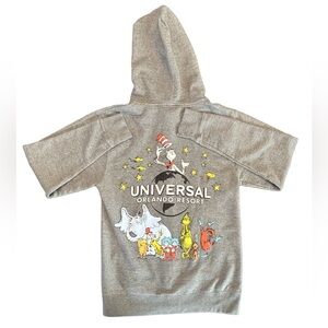 Universal Studios Orlando Dr. Suess gray full zip Cartooncore character hoodie S